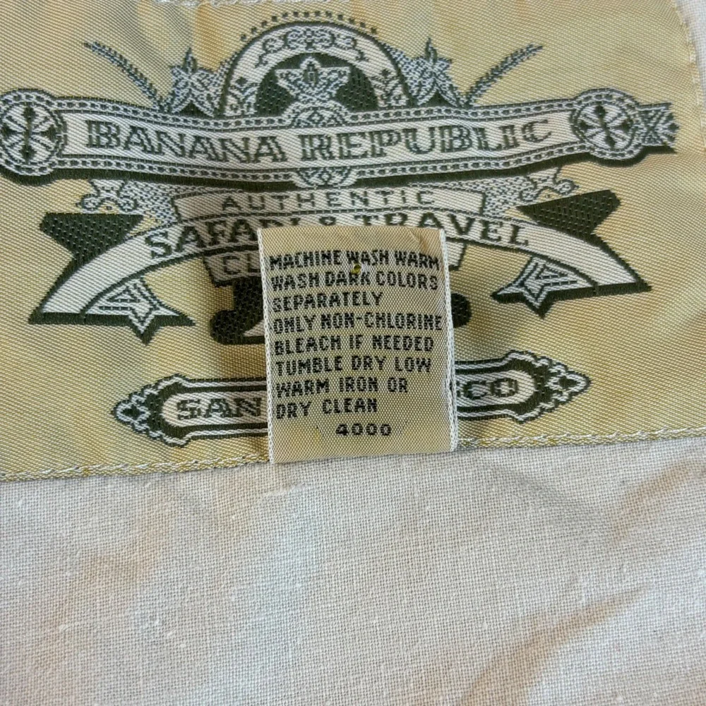 Vintage Banana Republic Safari‎ & Travel Co Mens XL Cotton Utility Fishing Vest
